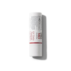EltaMD UV Daily Peptide Lip Balm SPF 40 white stick on white background
