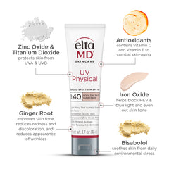 EltaMD UV Physical SPF 40 Rosy Tint Face Sunscreen shop at Exclusive Beauty