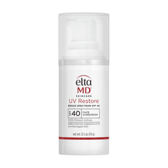 EltaMD UV Restore SPF 40 mineral face sunscreen for sun damaged skin 0.5 oz travel size