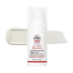 EltaMD UV Skin Recovery SPF 50 face sunscreen with transparent zinc oxide finish