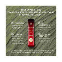 FAQ Pure Beauty-Tech Elixir sachet with clean ingredient benefits