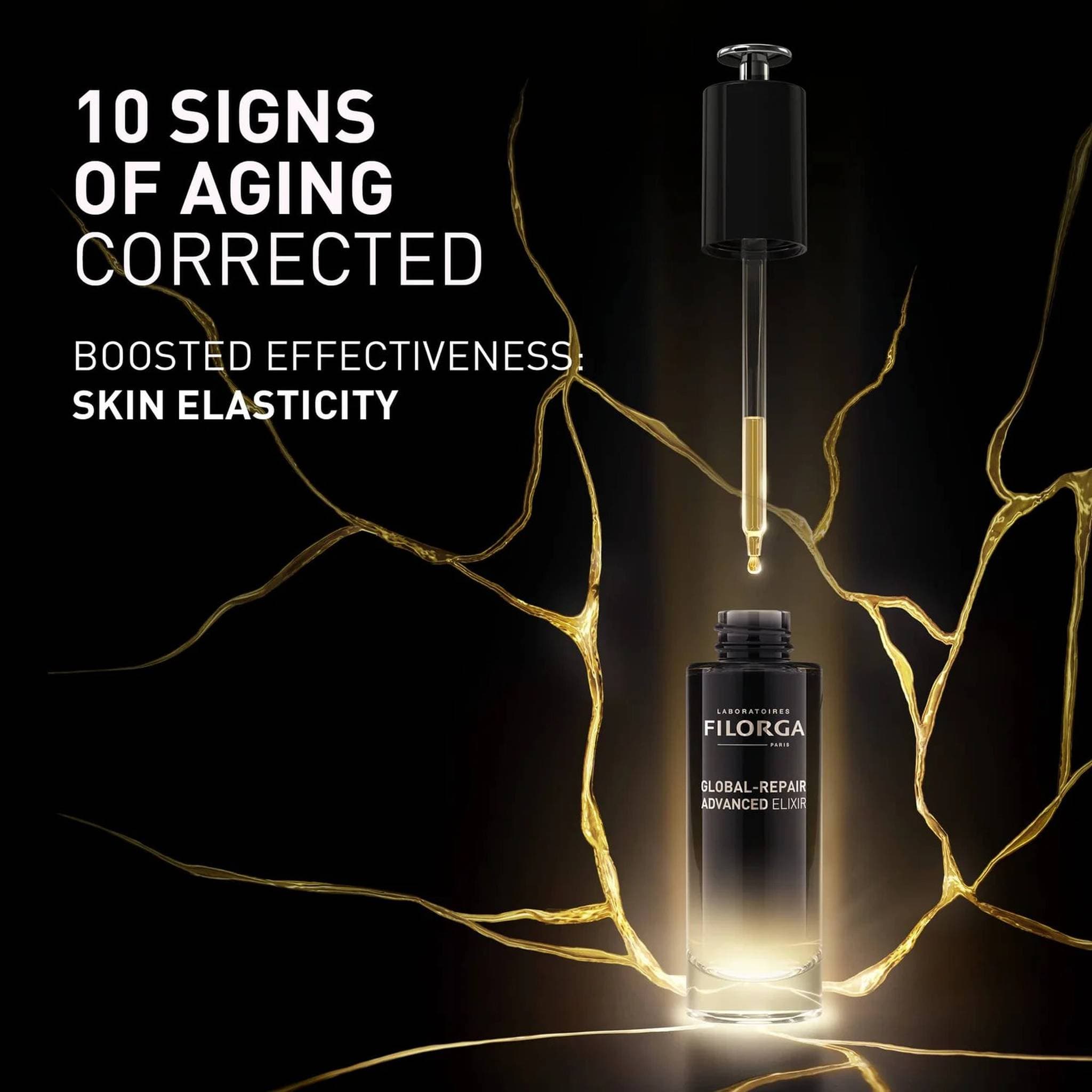 Filorga Global-Repair Advanced Elixir corrects 10 signs of aging and boosts skin elasticity