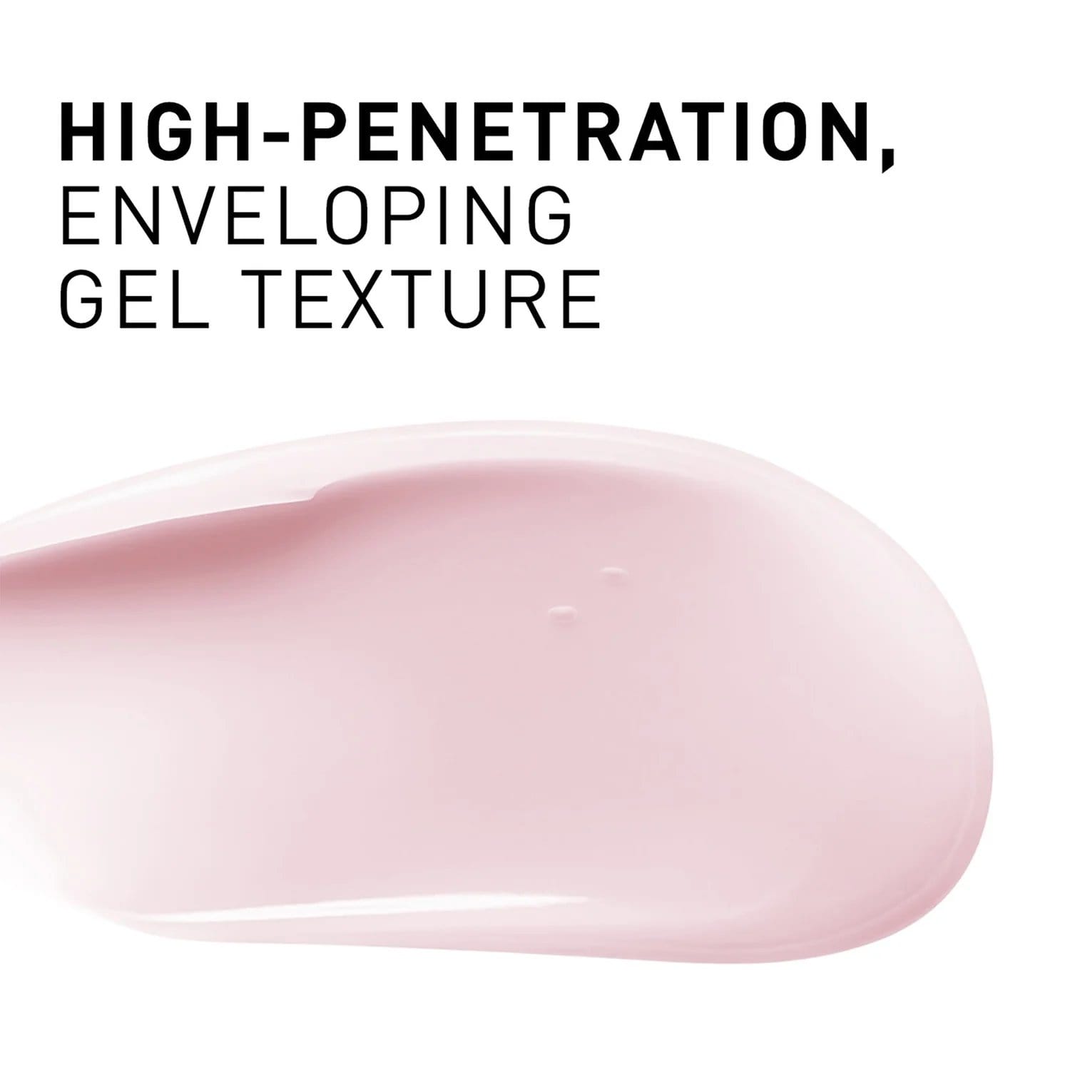 Filorga NCEF-Revitalize Night high-penetration enveloping pink gel cream texture swatch on white background