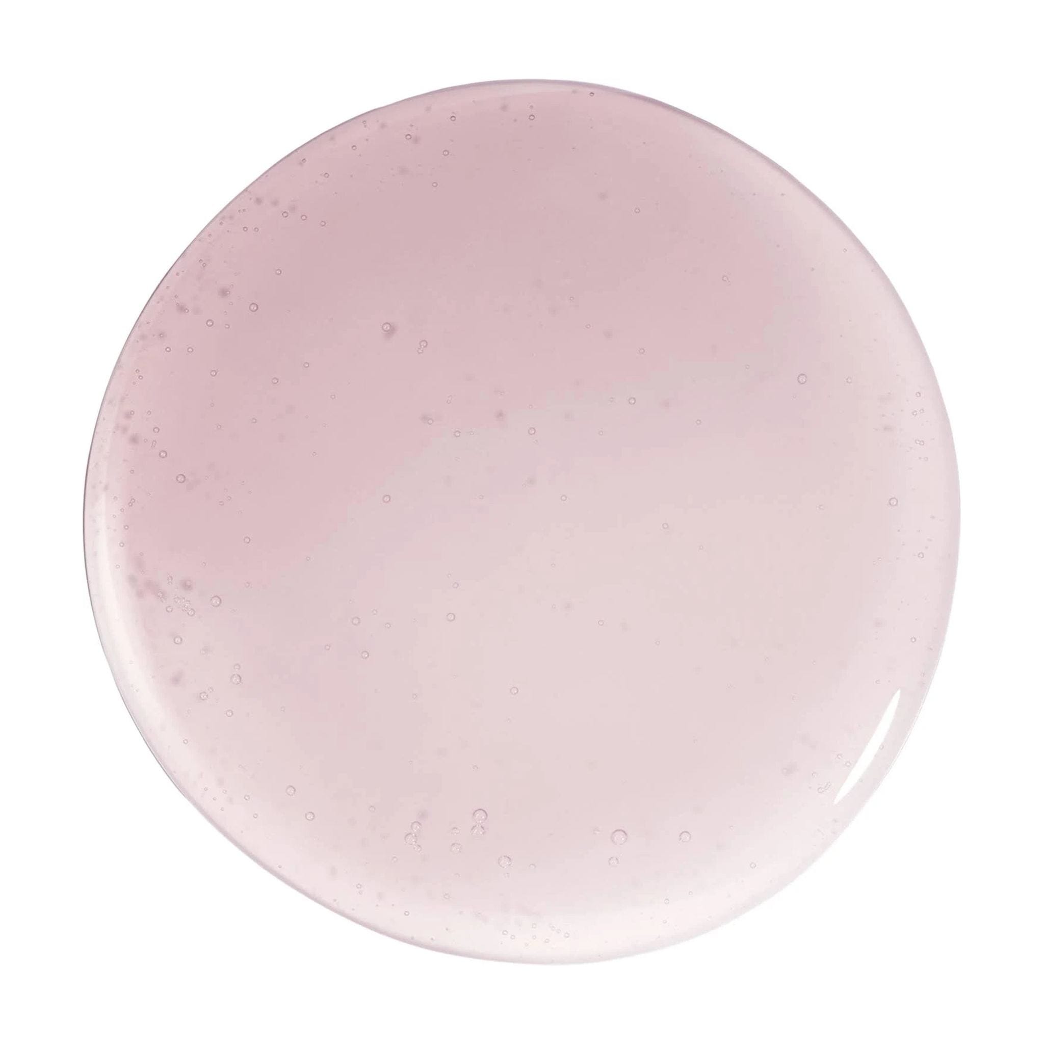Filorga NCEF-Shot pink gel serum texture swatch on white background