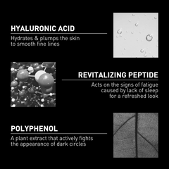 Filorga Optim-Eyes key ingredients hyaluronic acid revitalizing peptide and polyphenol for dark circles and fine lines