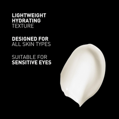 Filorga Optim-Eyes lightweight hydrating eye cream texture swatch suitable for all skin types and sensitive eyes