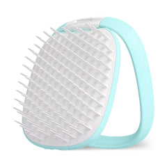 FOREO FLIP detangling hair brush with flip-out handle and flexible white bristles for wet and dry hair