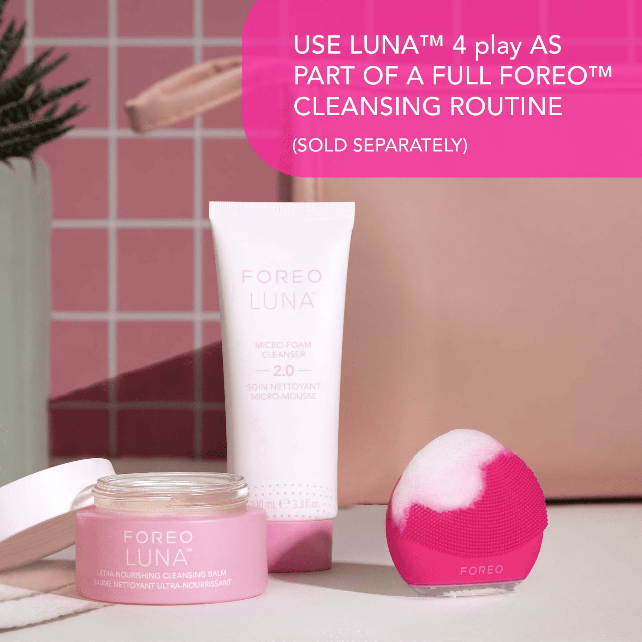 Foreo Luna 4 play brush with Luna cleanser and cleansing balm 6