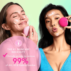 Women using Foreo Luna 4 play brush to cleanse and remove makeup 5
