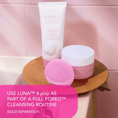 Foreo Luna 4 play pink brush with Luna cleanser and cleansing balm 6