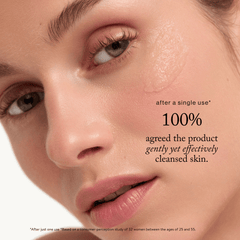 goop Beauty Cloudberry Exfoliating Jelly Cleanser gentle exfoliating jelly face cleanser with cloudberry, fruit enzymes, and squalane for smoother glowing skin. Available at Exclusive Beauty Club.