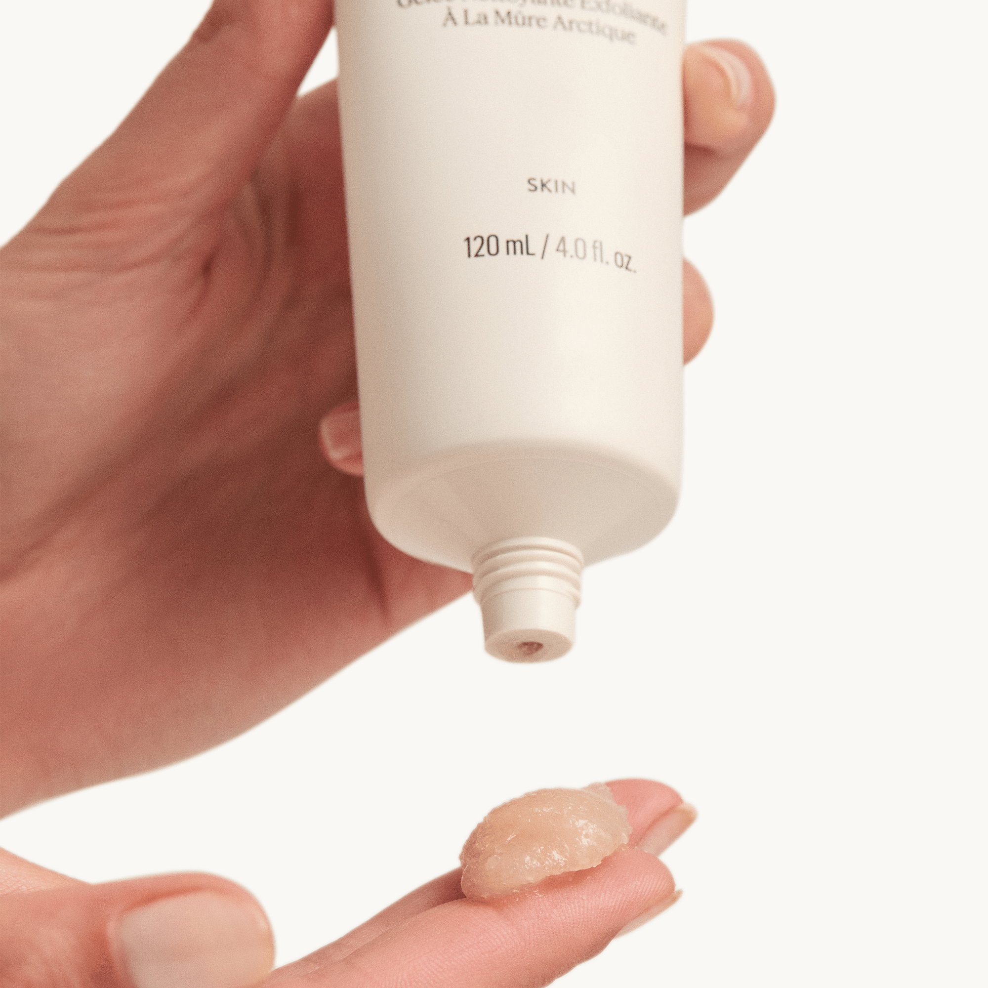goop Beauty Cloudberry Exfoliating Jelly Cleanser gentle exfoliating jelly face cleanser with cloudberry, fruit enzymes, and squalane for smoother glowing skin. Available at Exclusive Beauty Club.
