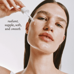 goop Beauty Exosome Hydration Therapy Serum hydrating face serum with cica exosomes, hyaluronic acid, and snow mushroom to strengthen the skin barrier. Available at Exclusive Beauty Club.