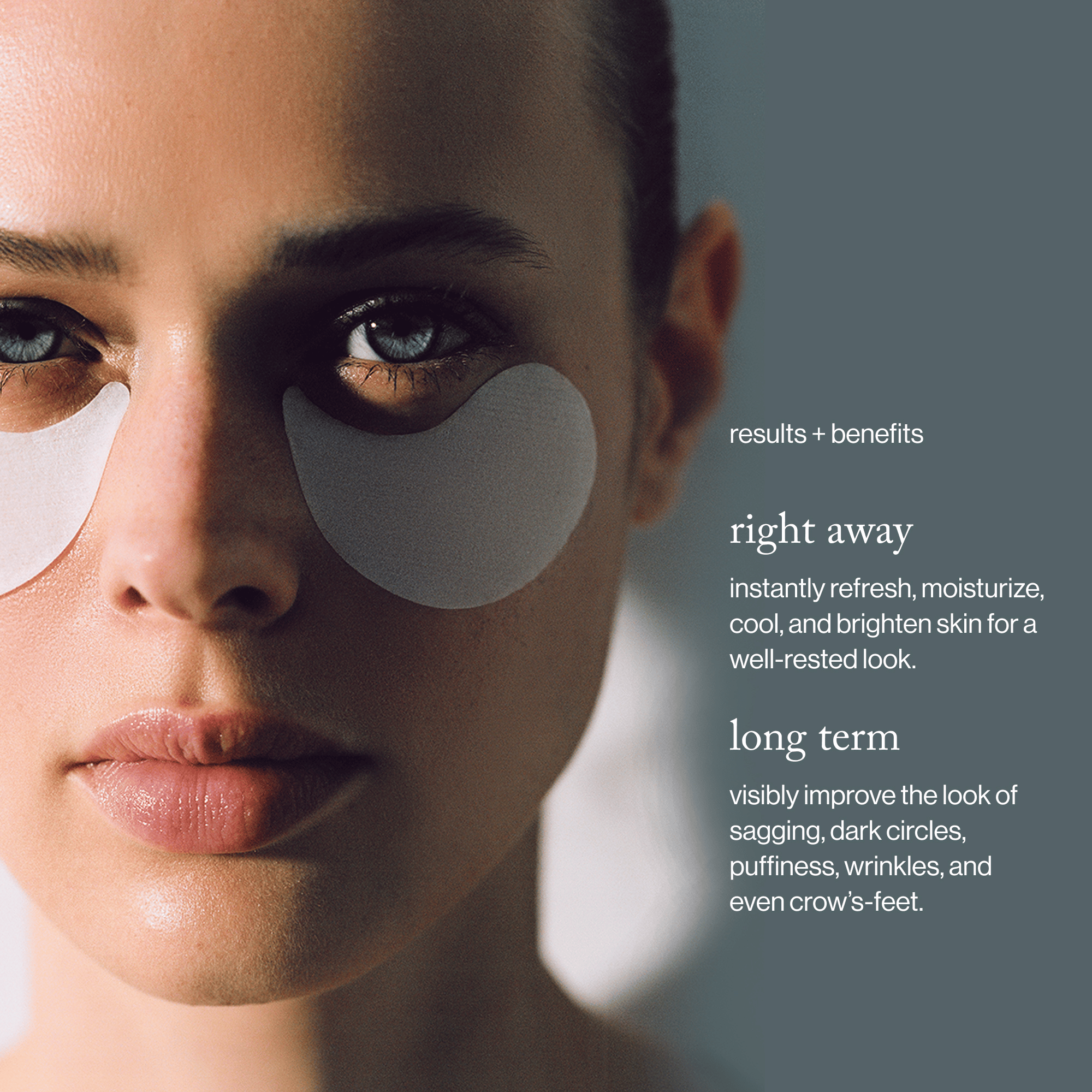 goop Beauty Lift + Depuff Eye Masks hydrating under-eye patches with niacinamide and beta-glucan to reduce puffiness and brighten dark circles. Available at Exclusive Beauty Club.