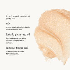 goop Beauty Microderm Instant Glow Body Polish exfoliating body scrub with mineral micro-exfoliants and hibiscus acids for smooth radiant skin. Available at Exclusive Beauty Club.