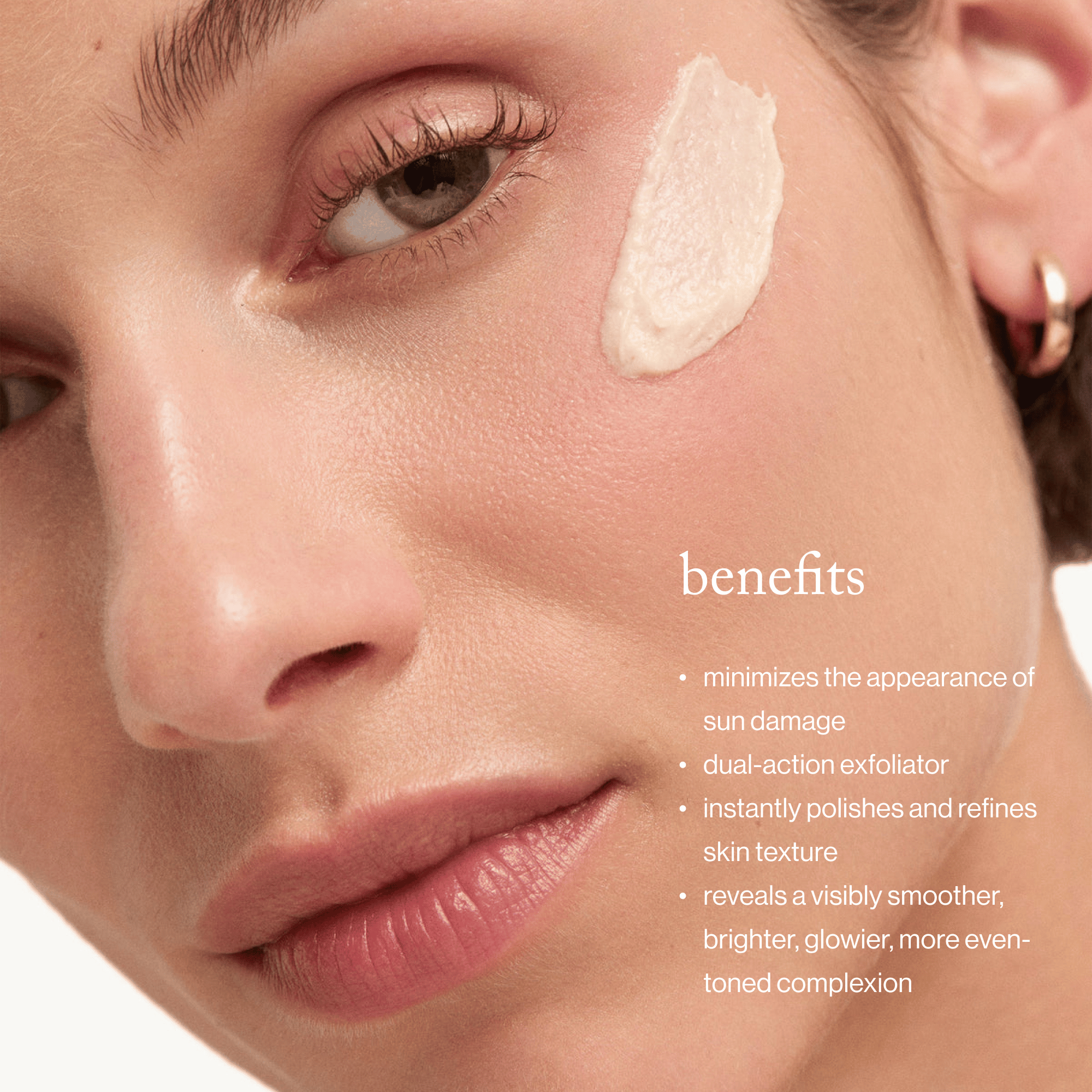 goop Beauty Microderm Instant Glow Exfoliator dual-action exfoliating face scrub with mineral micro-exfoliants and glycolic acid for smoother, brighter skin. Available at Exclusive Beauty Club.
