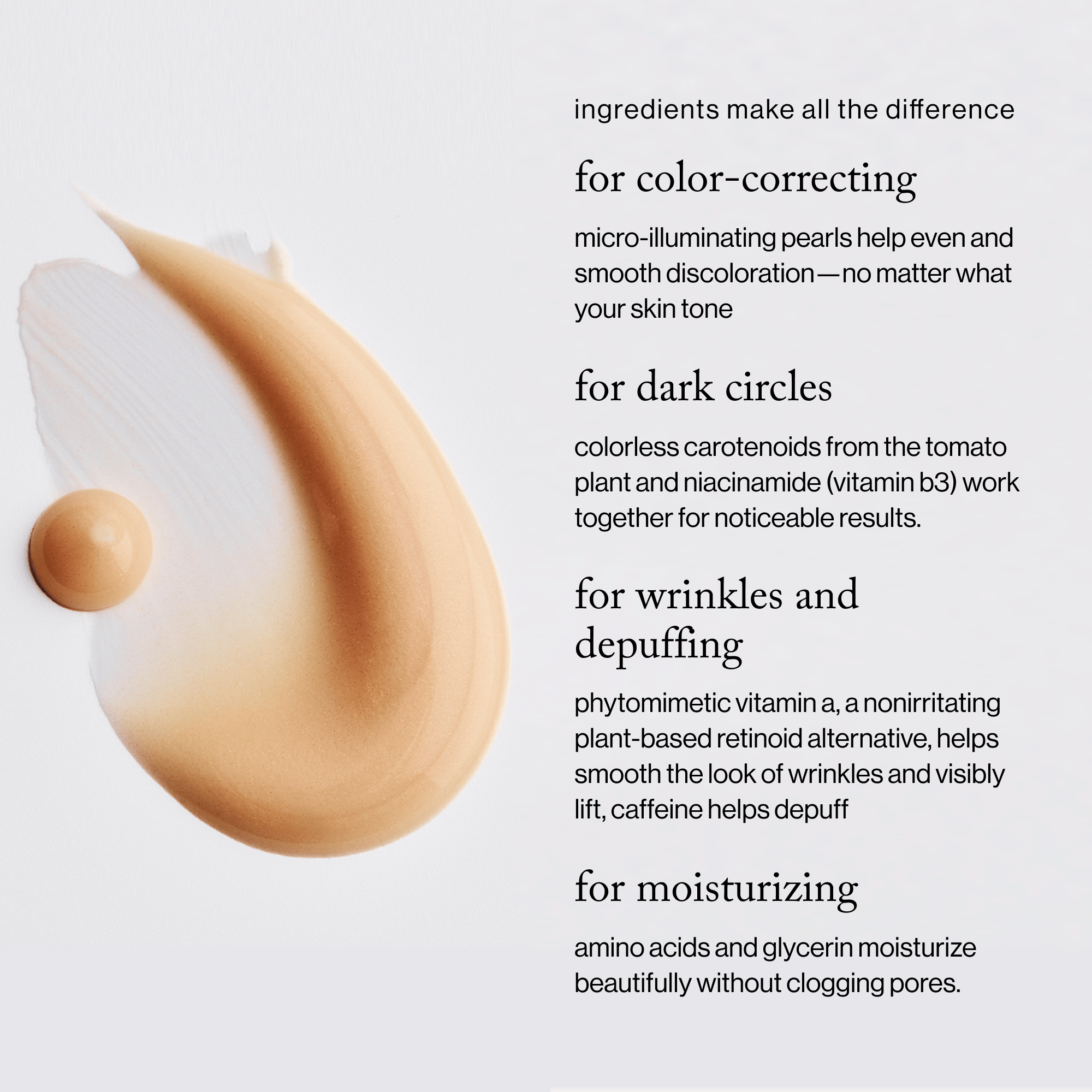 goop Beauty Vita-C Brightening Eye Cream illuminating eye cream with vitamin C, niacinamide, and caffeine for brighter, smoother under-eyes. Available at Exclusive Beauty Club.