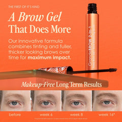 Grande Cosmetics GrandeBROW 2-in-1 Tinted Brow Gel + Brow Enhancing Serum 4