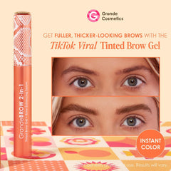 Grande Cosmetics GrandeBROW 2-in-1 Tinted Brow Gel + Brow Enhancing Serum 5