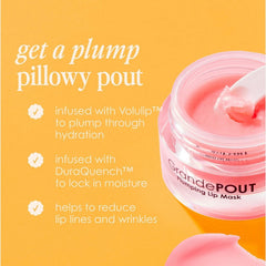 GrandePOUT Plumping Lip Mask jar with Volulip and DuraQuench hydration benefits listed