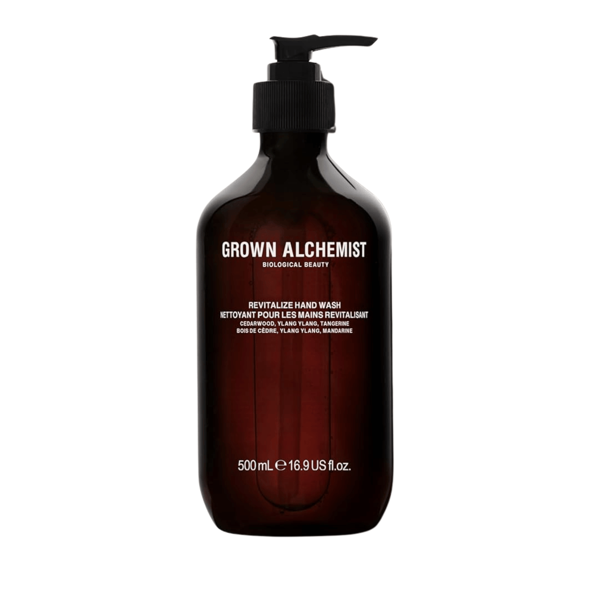 Grown Alchemist Revitalize Hand Wash 500ml plant-based hand cleanser bottle