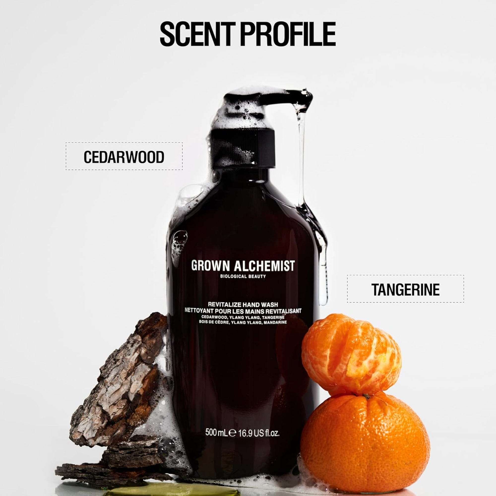 Grown Alchemist Revitalize Hand Wash 500ml plant-based hand cleanser scent profile