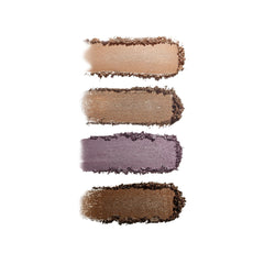 Hydra Eyes Quartet Rebel Glow eyeshadow swatches in tan gold mauve and bronze shimmer 2