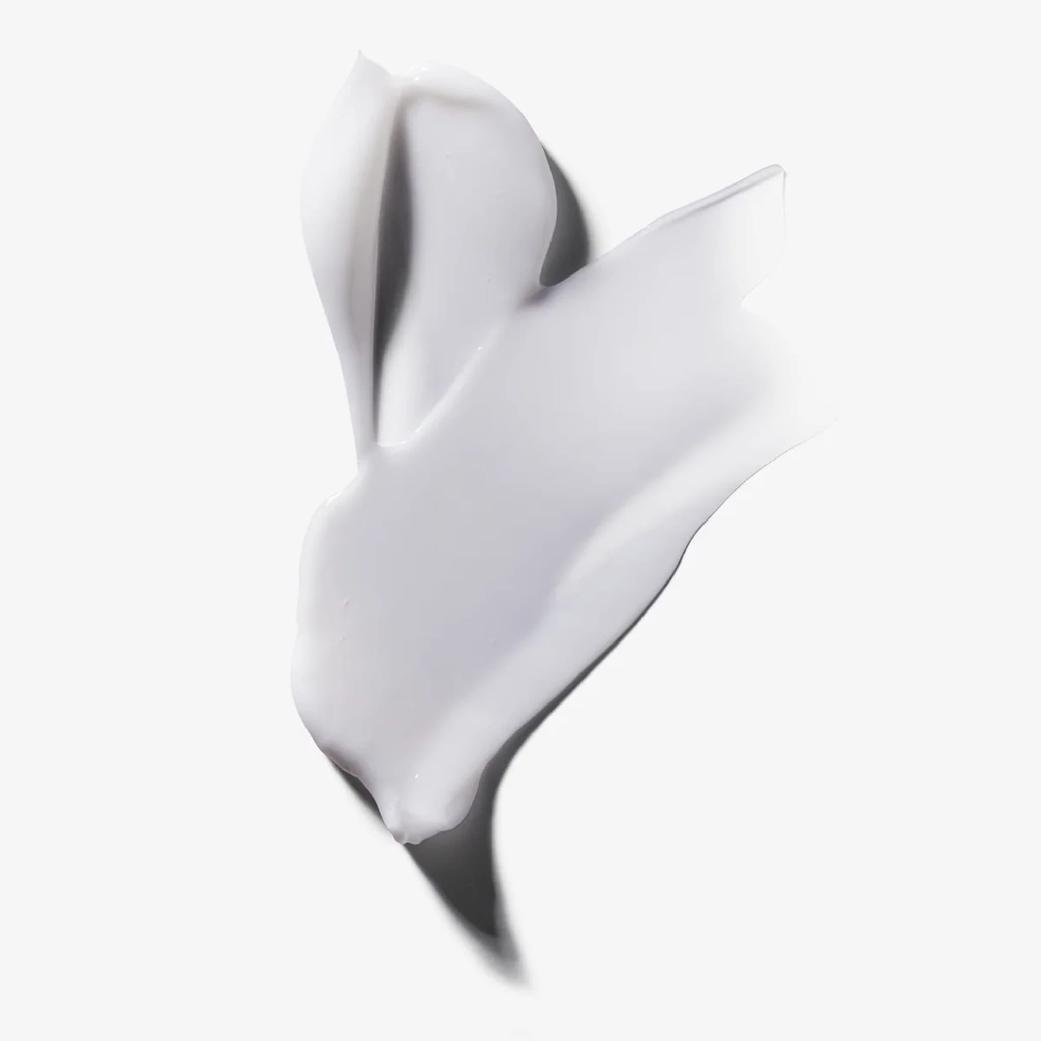 Célthera Advanced Overnight Repair Cream texture swatch showing silky lightweight formula