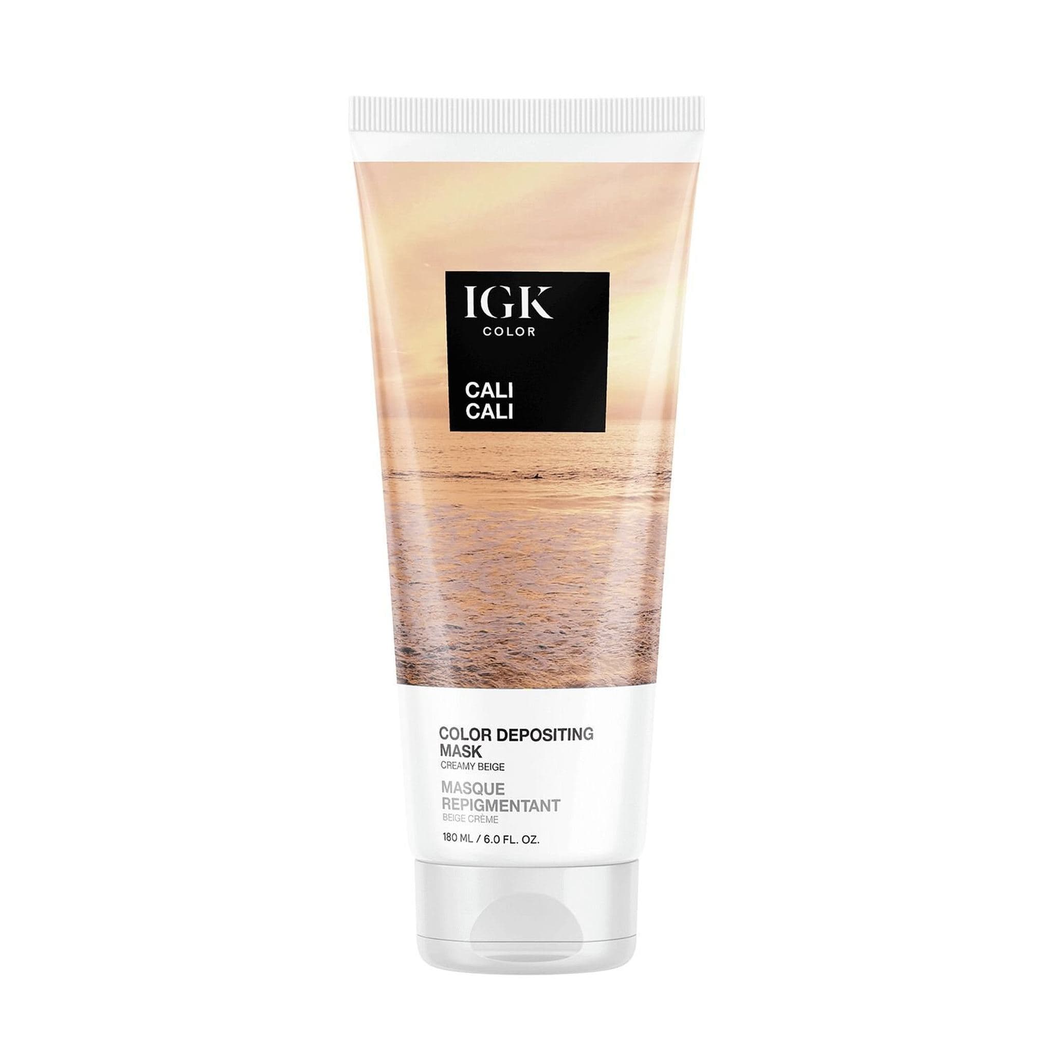 IGK Color Cali Cali Color Depositing Mask in Creamy Beige, 6 fl oz tube 1