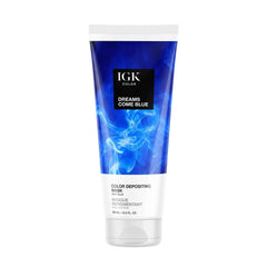 IGK Color Dreams Come Blue Color Depositing Mask in Deep Blue, 6 fl oz tube 1