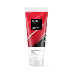 IGK Color Tarantino Red Color Depositing Mask in Vibrant Ruby, 6 fl oz tube 1