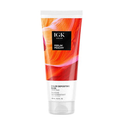 IGK Feelin' Peachy Color Depositing Mask in Vibrant Peach, 180ml tube 1