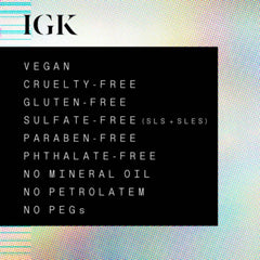 IGK Good Behavior vegan cruelty-free smoothing spray free of sulfates parabens phthalates and mineral oil