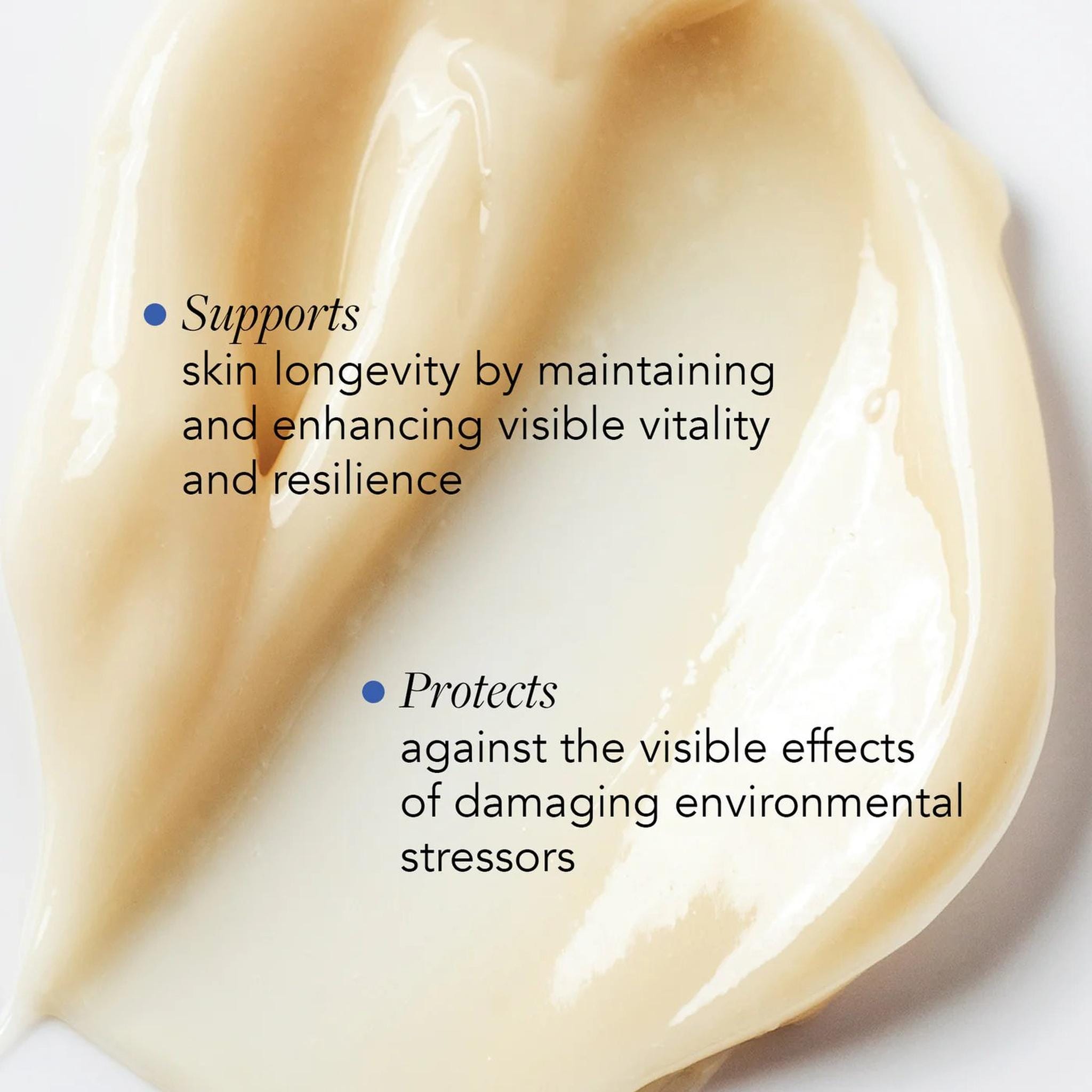 IMAGE MD Biotech Longevity Crème rich cream texture supporting skin vitality resilience and environmental protection