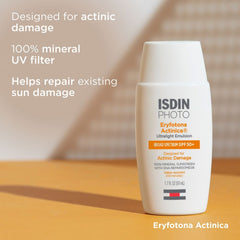 ISDIN Eryfotona Actinica SPF 50+ 50ml, 100% mineral UV filter designed for actinic damage repair 2