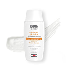 ISDIN Eryfotona Actinica SPF 50+ broad spectrum mineral sunscreen ultralight emulsion for actinic damage 3.4 fl oz | 100 ml
