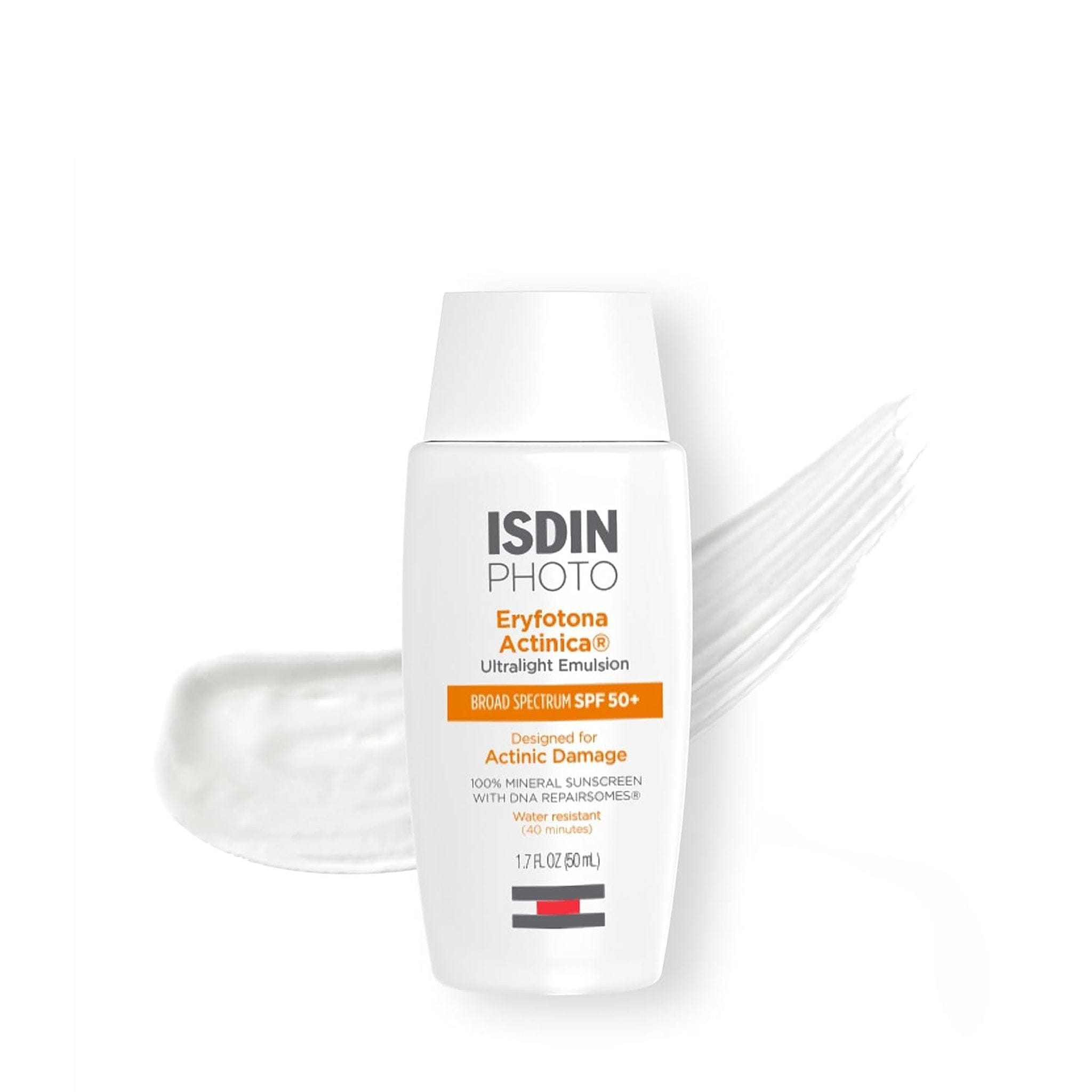 ISDIN Eryfotona Actinica SPF 50+ broad spectrum mineral sunscreen ultralight emulsion for actinic damage 50 ml