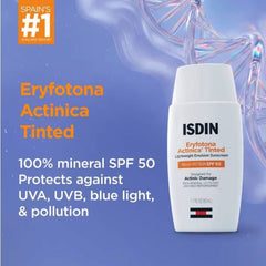 Spain's number one suncare brand mineral SPF 50 tinted sunscreen