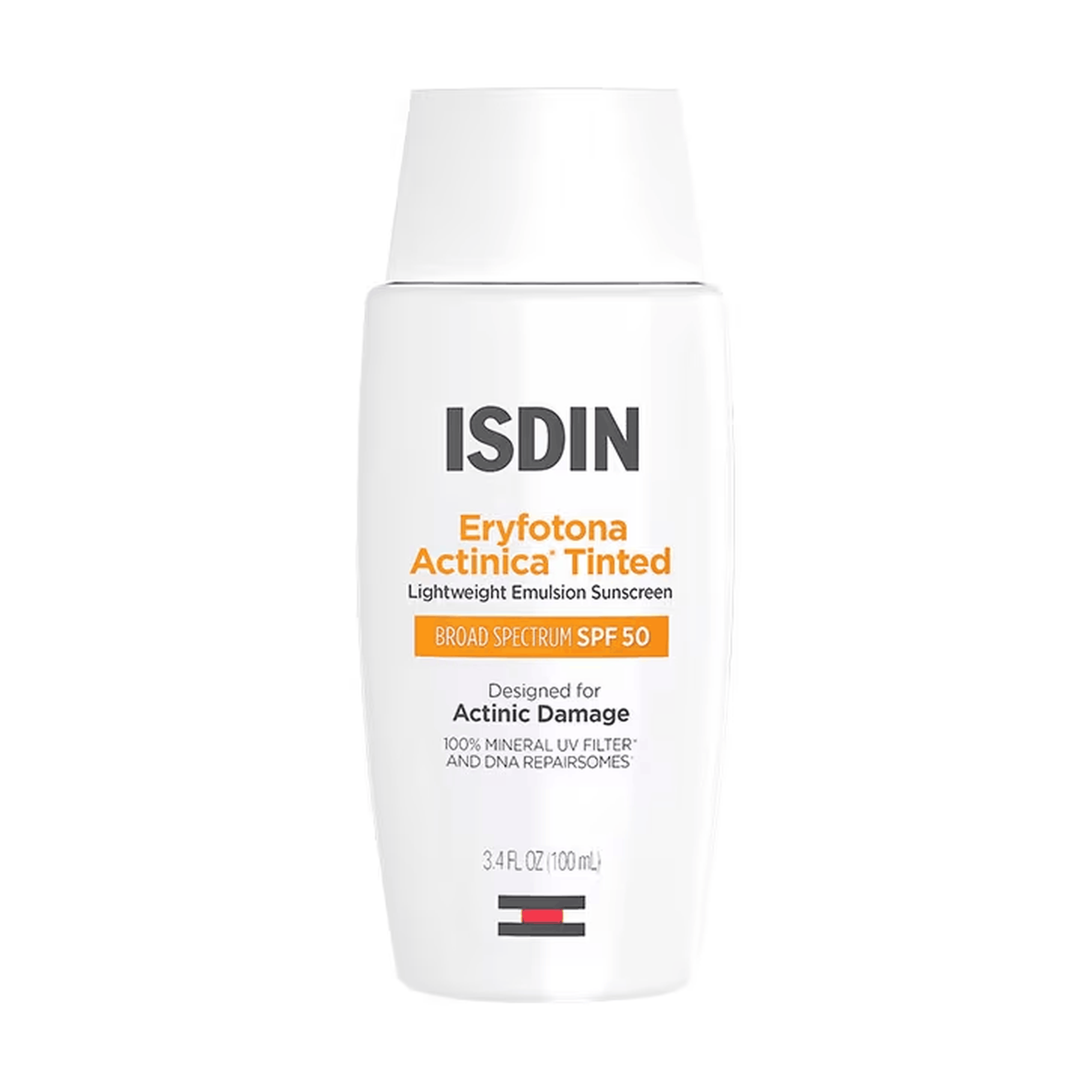 ISDIN Eryfotona Actinica Tinted SPF 50 sunscreen 3.4 fl oz bottle