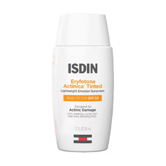 ISDIN Eryfotona Actinica Tinted SPF 50 mineral sunscreen bottle 1.7 oz