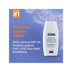 100% mineral SPF 50 protects against UVA UVB blue light and pollution