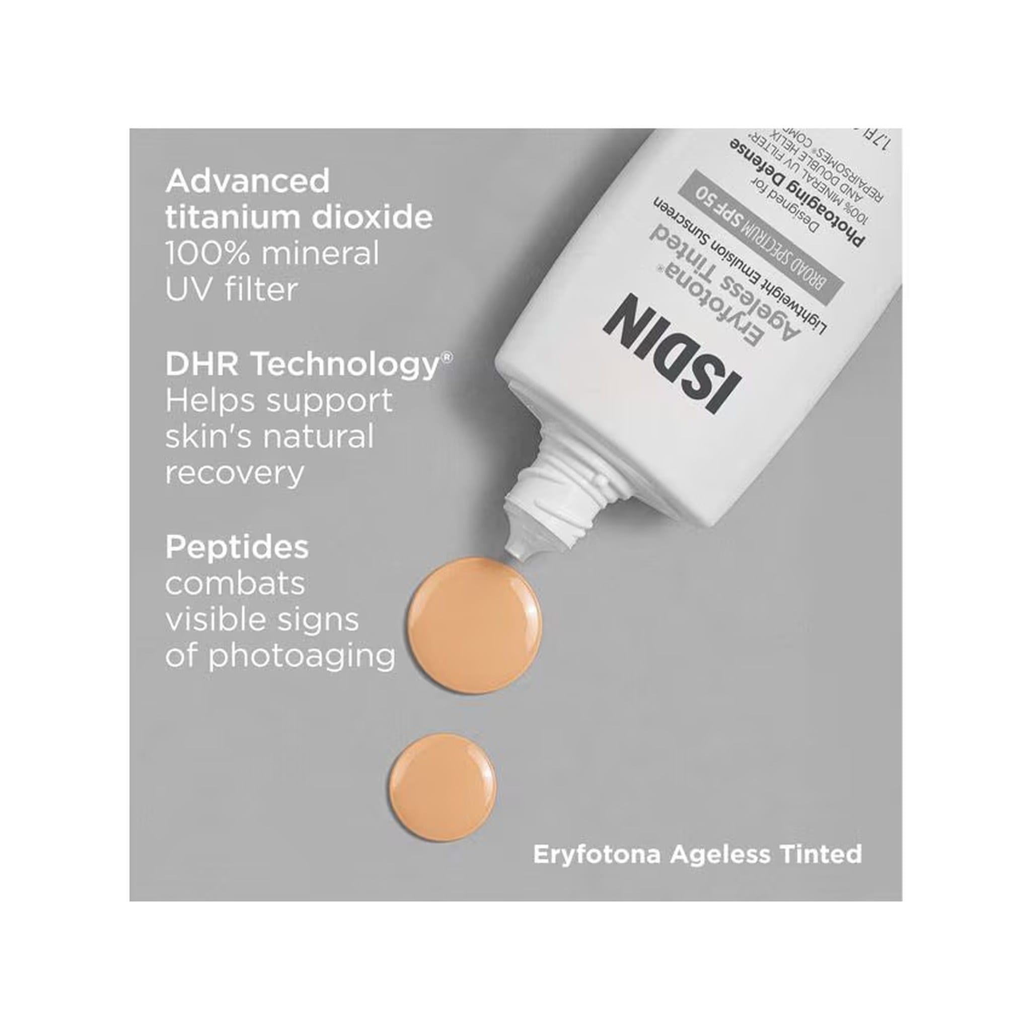 Titanium dioxide DHR Technology and peptides combat photoaging