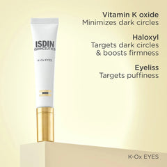 ISDIN K-Ox Eyes cream with vitamin K oxide Haloxyl and Eyeliss to target dark circles and puffiness