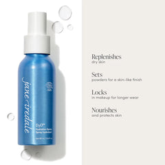Jane Iredale D2O Hydration Spray benefits replenishes dry skin and sets makeup