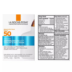 Anthelios UV Air SPF 50 drug facts and ingredients label