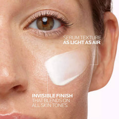 Anthelios UV Air SPF 50 lightweight texture applied on cheek