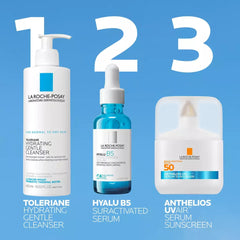 Anthelios UV Air SPF 50 featured in three step skincare routine
