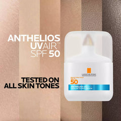 Anthelios UV Air SPF 50 tested on all skin tones for invisible wear