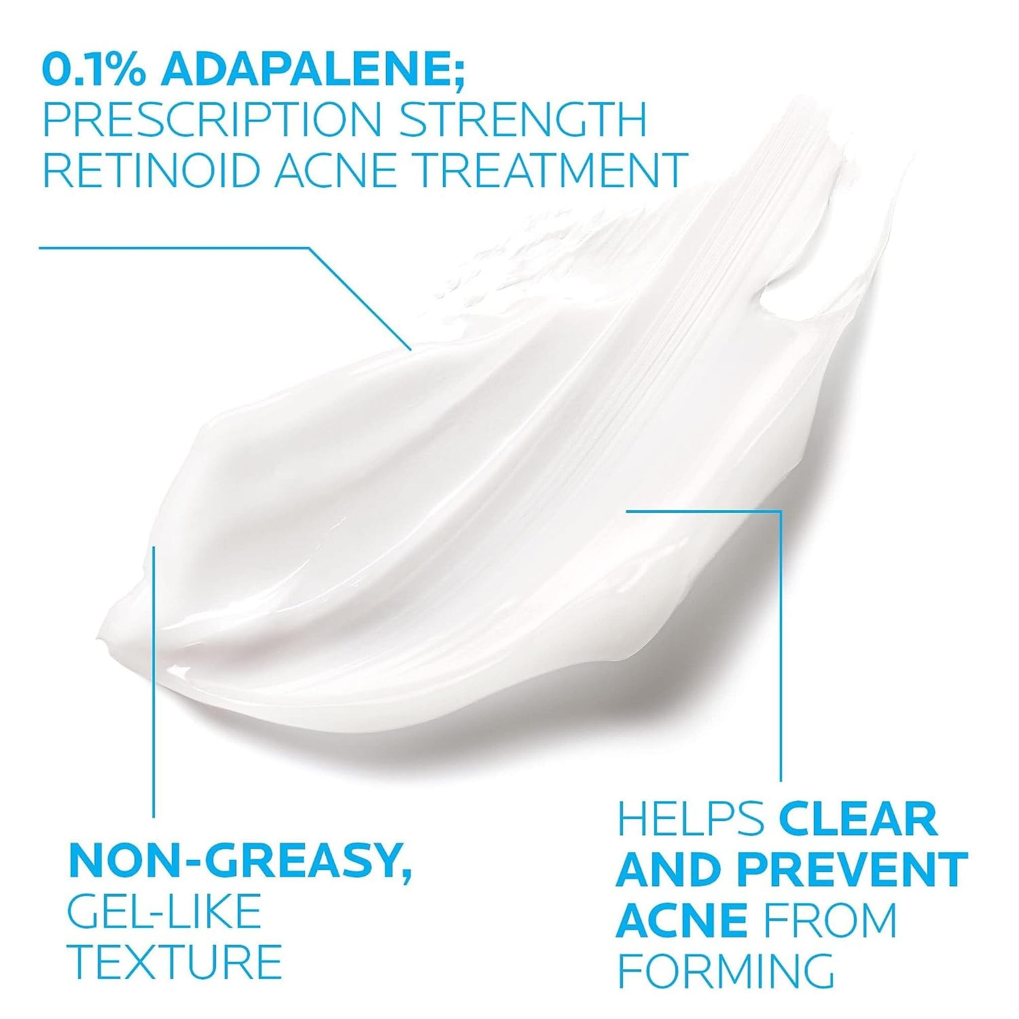 Effaclar Adapalene Gel non greasy gel texture that clears acne