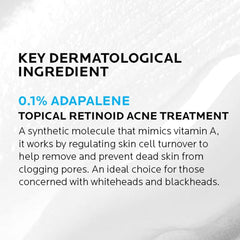 Effaclar Adapalene Gel key ingredient 0.1 percent adapalene retinoid